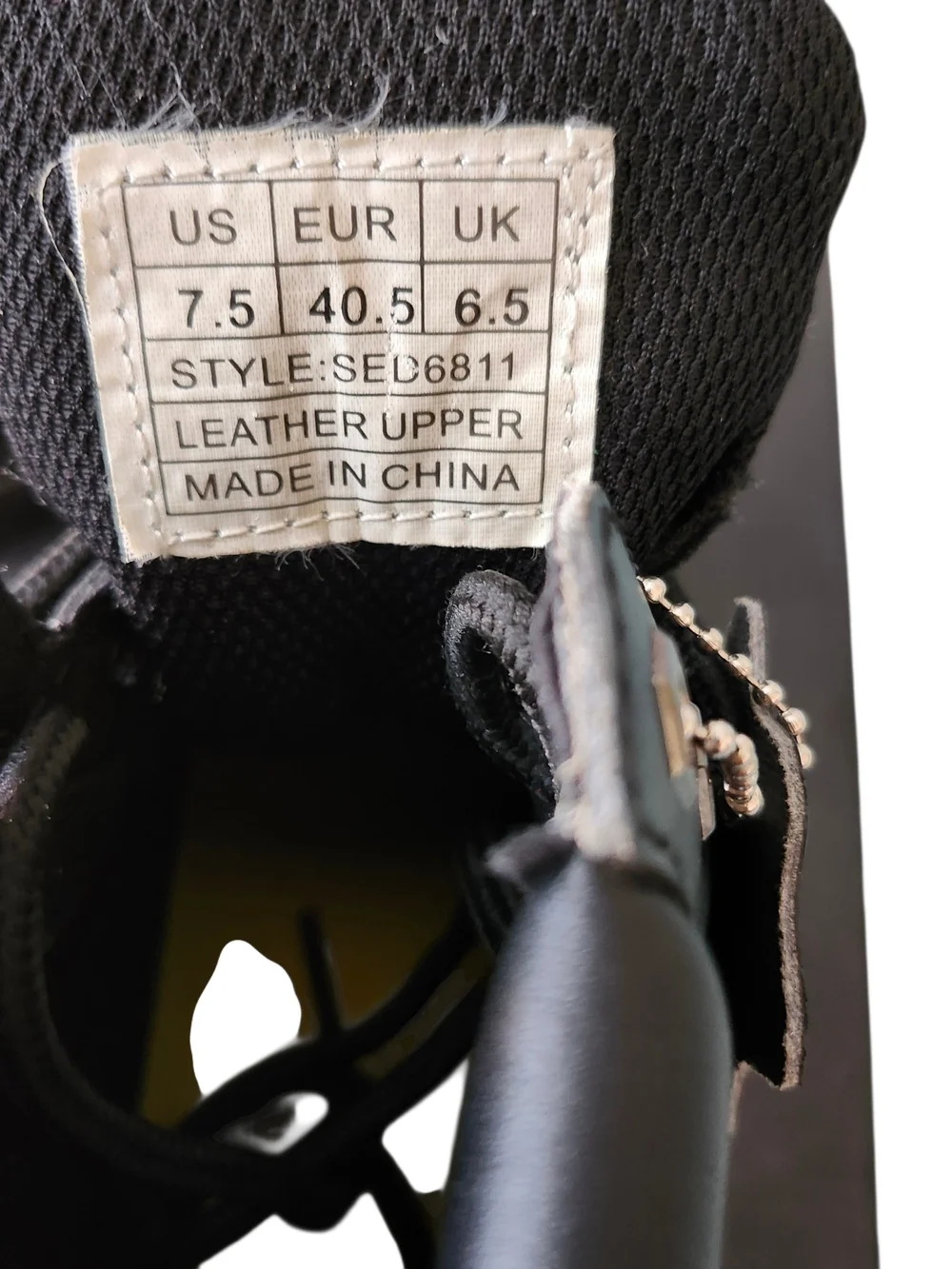Men’s Black Lace-Up Work Boots